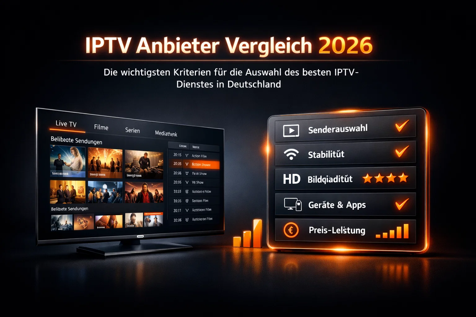 IPTV Anbieter Vergleich 2026 – Die wichtigsten Kriterien für die Auswahl des besten IPTV-Dienstes in Deutschland