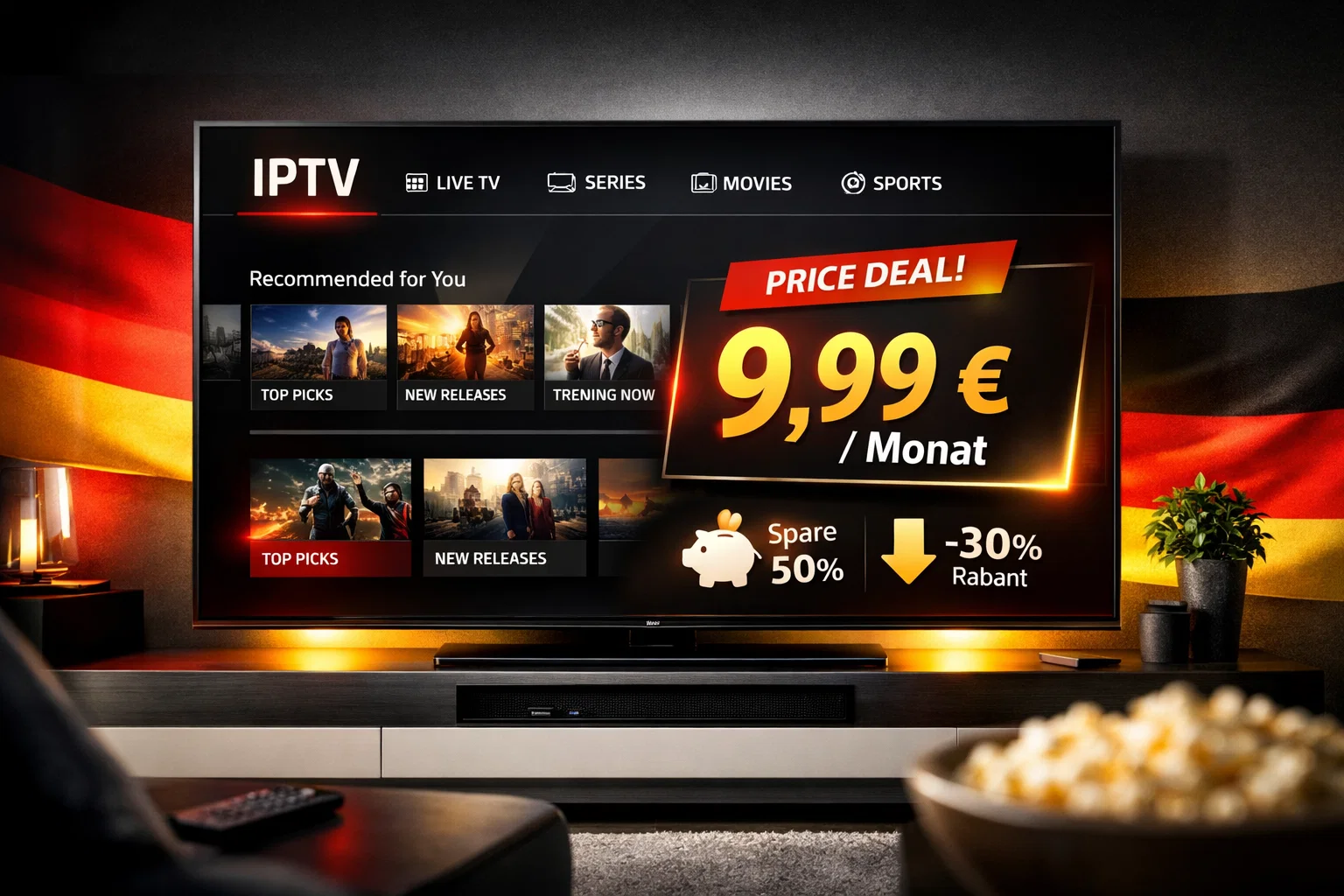 IPTV günstig kaufen 2026 – Spartipps und Preisvergleich für das beste IPTV-Abonnement in Deutschland